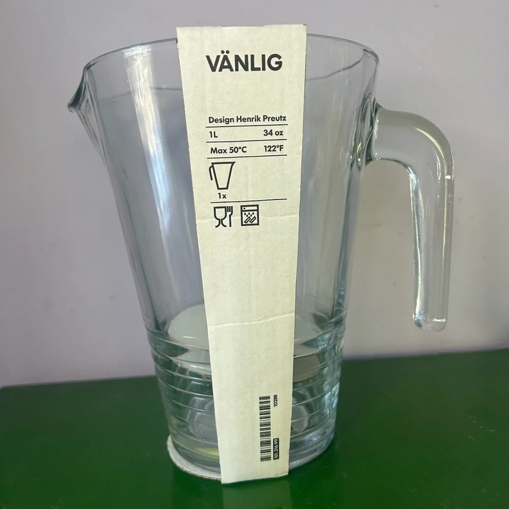 New IKEA Vanlig Glass Pitcher by Henrik Preutz